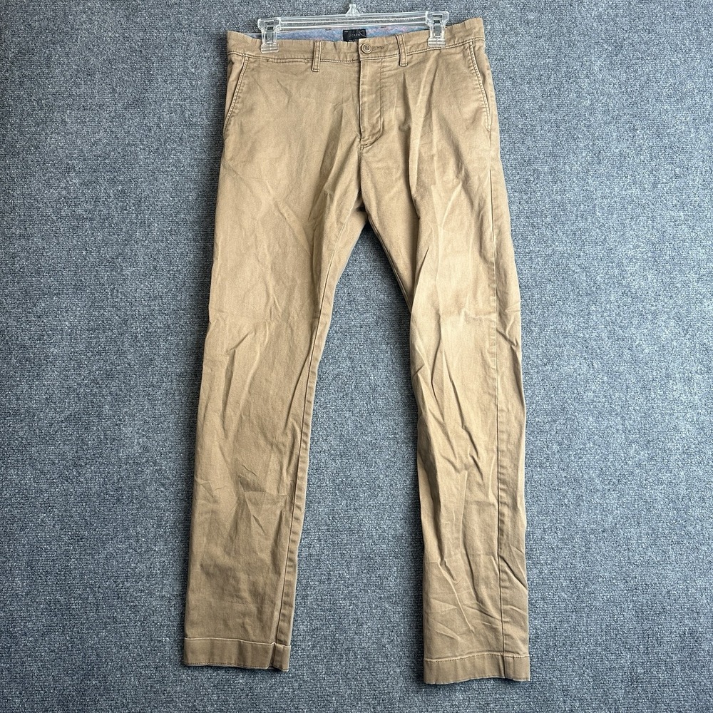J Crew Pants Mens 30x32 Brown 484 Fitted Slim Chino‎ Business Career Office Tan